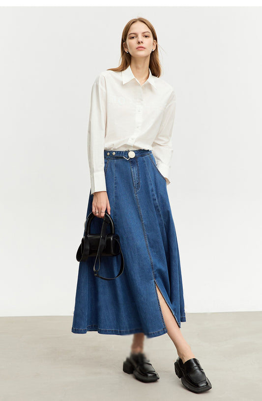 Trend Denim Blue Skirt